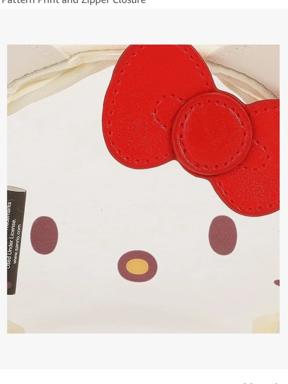 Sanrio Hello Kitty Clear & Peach 3-Piece Cosmetic Bag Set